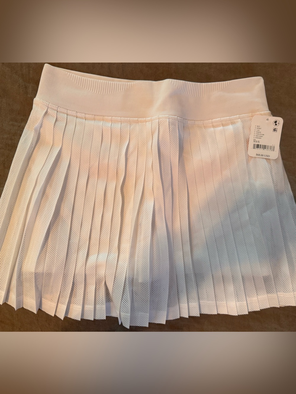 Free People Pleated Athletic Skirt - white